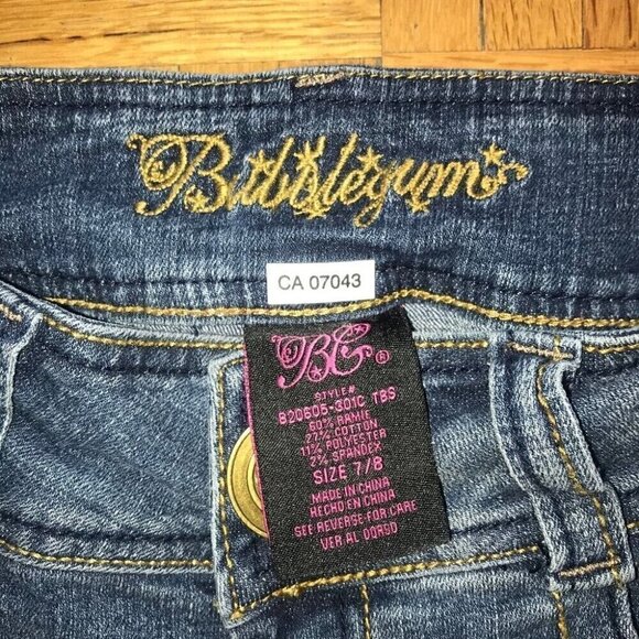 Y2K Vintage Vibes Bubblegum Cuffed Denim Shorts Casual Summer Festival Ready - Picture 3 of 5